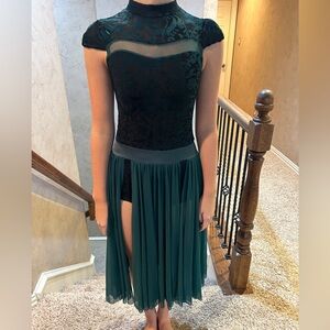 Lyrical/ contemporary teen dance costume worn